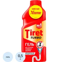 Средство для прочистки труб TIRET TURBO гель 500 мл