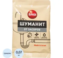 Средство для прочистки труб Bagi Шуманит от засоров, 70 гр.