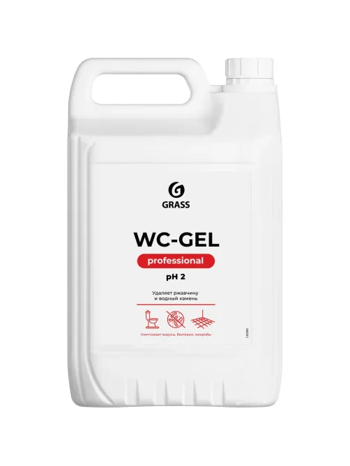 Профхим сантех кисл гель д/очистки минерал.отлож Grass/WC-GEL, 5,3кг