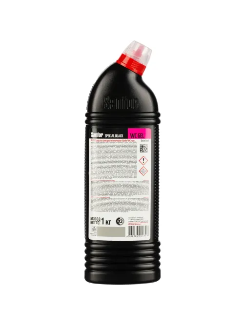 Средство для сантехники Sanfor WС гель speсial black 1000гр