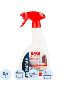 Средство для сантехники Bagi Classic АКРИЛАН деликатная чистка ванной 400мл