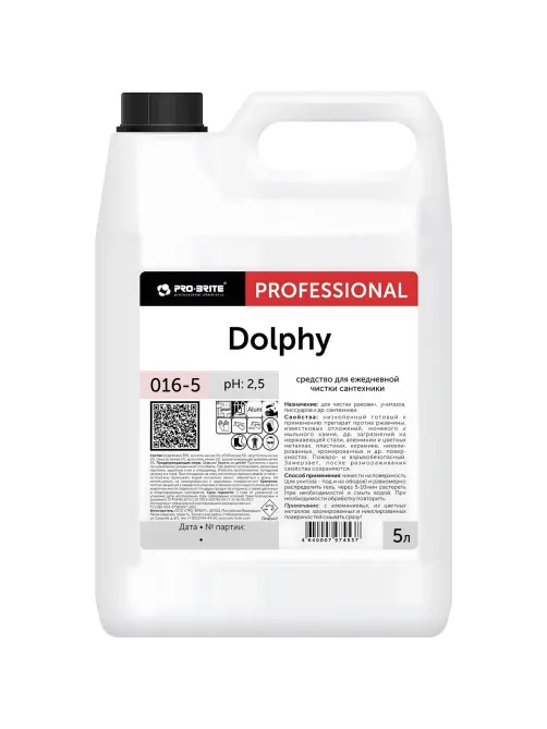 Профхим сантех кисл д/ежеднев очистки сантехники Pro-Brite/Dolphy(016-5),5л