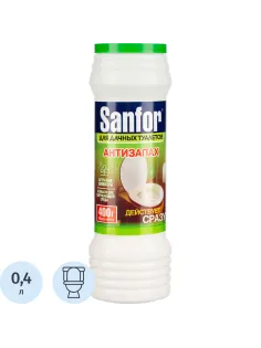 Средство для сантехники Sanfor Антизапах для дачн туал 400гр