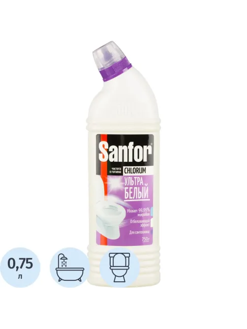 Средство для сантехники Sanfor Chlorum 750гр