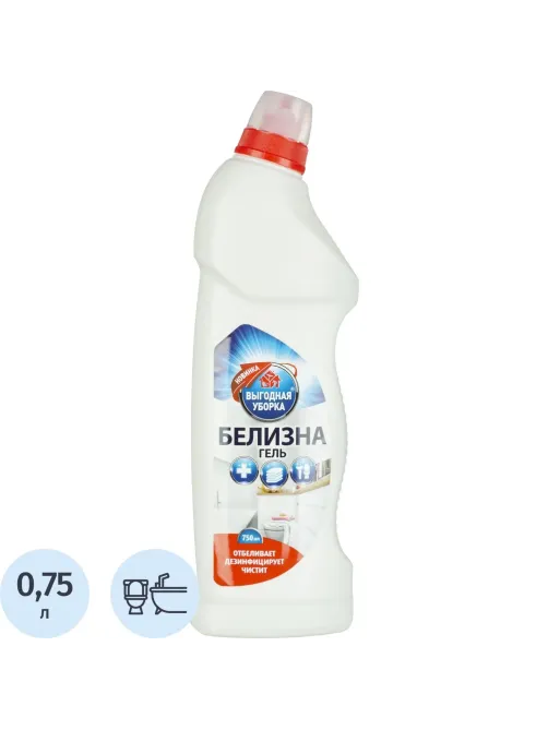 Средство для сантехники отбеливающее ВЫГОДНАЯ УБОРКА Белизна-гель 750 мл