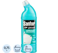 Средство для сантехники SANFOR для ванн АКРИЛАЙТ, 750 г