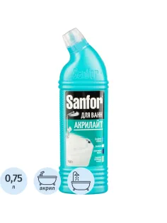 Средство для сантехники SANFOR для ванн АКРИЛАЙТ, 750 г