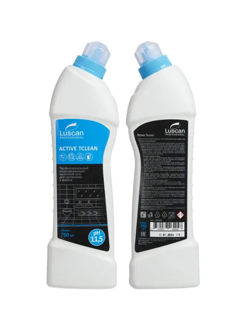 Профхим сантех щел гель с отбел/дез-эфф Luscan Prof/Active Тclean, 0,75л
