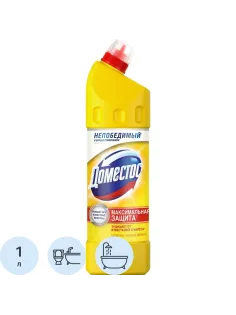 Средство для сантехники DOMESTOS универс. Лимон.свежесть 1л_1461970_Алрс