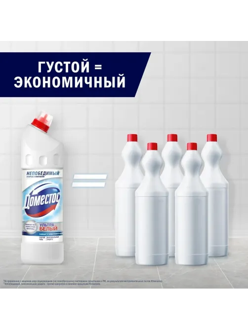 Средство для сантехники Доместос ЭКСПЕРТ СИЛА 7 УЛЬТРА БЕЛЫЙ 1л