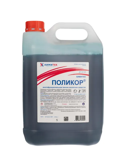 Профхим сантех кисл д/комплекс уборки и кафеля,с дез-эфф ХИМИТЕК/ПОЛИКОР,5л