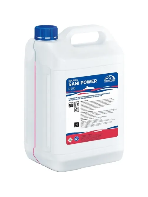 Профхим сантех кисл конц. д/очистки минерал.отлож Dolphin/Sani Power,5л
