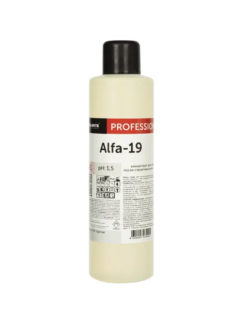 Профхим послестрой кисл д/удал цемента,затирок,ржавч Pro-Brite/ALFA-19, 1л