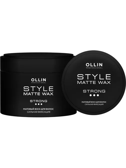 Воск матовый OLLIN STYLE для волос сильной фиксации 50г