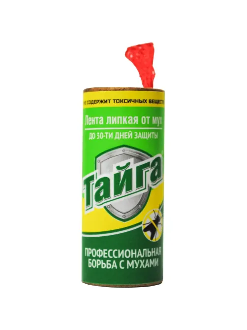Средство от насекомых Тайга Хит! липкая лента от мух 4 шт /уп