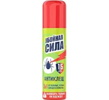 Средство от насекомых Убойная сила Антиклещ, 150 см3