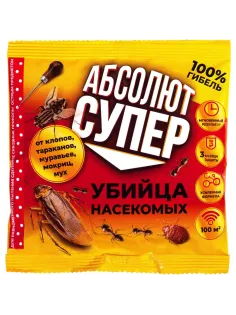 Средство от насекомых Абсолют СУПЕР дуст пакет 100г АДС100