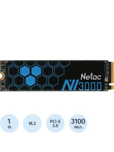SSD накопитель Netac PCIe 3.0 x4 1TB NT01NV3000-1T0-E4X NV3000 M.2 2280