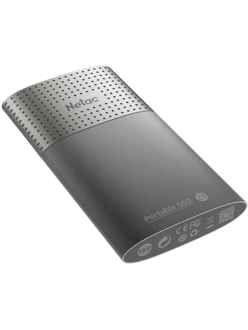 Портативный SSD Netac 500Gb/USB-C/EXT/Black (NT01Z9-500G-32BK)