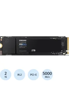 SSD накопитель Samsung 990 EVO 2Tb, M.2 2280, PCIe 4.0 x4 (MZ-V9E2T0BW)