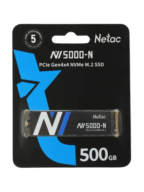 SSD накопитель Netac NV5000-N 500GB PCIe4x4 NVMe(NT01NV5000N-500-E4X)