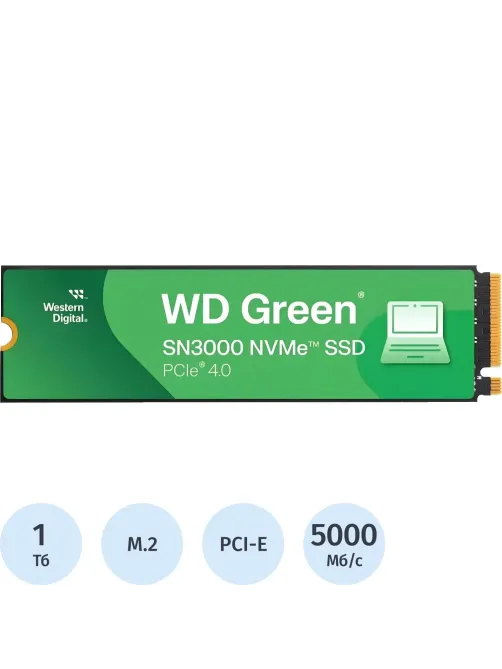 SSD накопитель WD Green SN3000 1Tb M.2 PCIe 4.0(WDS100T4G0E)