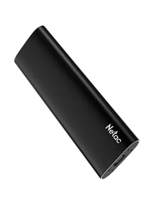 Портативный SSD Netac 250Gb/USB-C/EXT/Black (NT01ZSLIM-250G-32BK)