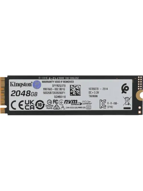 SSD накопитель Kingston PCIe 5.0 x4 2TB SFYR2S/2T0 Fury Renegade M.2 2280