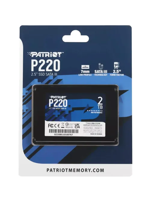 SSD накопитель Patriot SATA-III 2TB P220S2TB25 P220 2.5