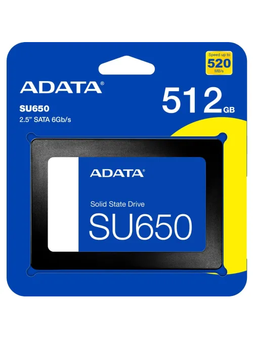 SSD накопитель ADATA SU650 2.5 SATA 512GB(ASU650SS-512GT-R)