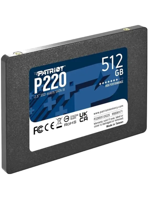 SSD накопитель Patriot P220 512GB 2.5 SATA(P220S512G25)