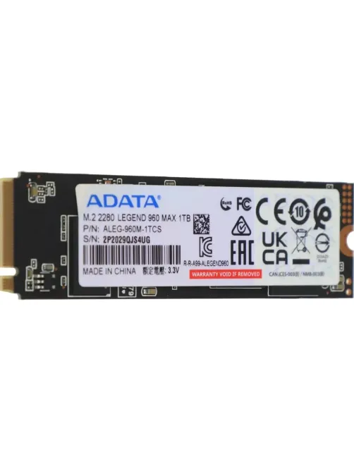 SSD накопитель ADATA LEGEND 960 MAX 1TB M.2 2280 PCIe4x4(ALEG-960M-1TCS)