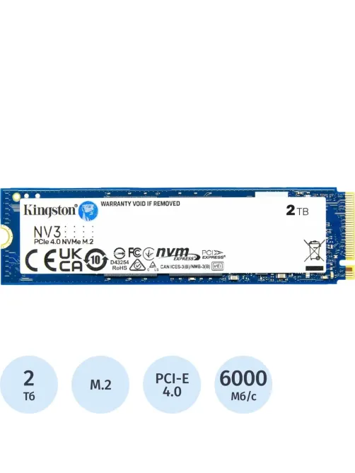 SSD накопитель Kingston NV3 2TB M.2 Pci-E4x4(SNV3S/2000G)