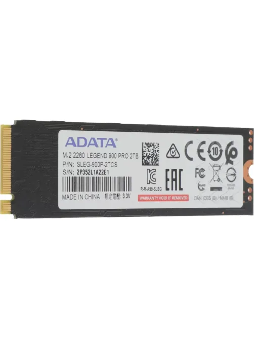 SSD накопитель A-Data PCIe 4.0 x4 2TB SLEG-900P-2TCS Legend 900 Pro