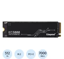 SSD накопитель Kingston KC3000 512ГБ, M.2 2280, PCI-E4.0 x4(SKC3000S/512G)