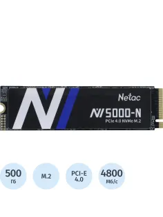 SSD накопитель Netac NV5000-N 500GB PCIe4x4 NVMe(NT01NV5000N-500-E4X)