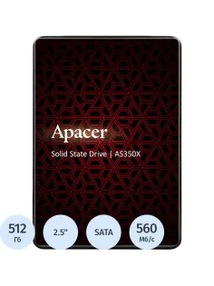 SSD накопитель Apacer AS350X 512GB 2.5, SATA(AP512GAS350XR-1)