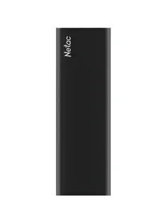 Портативный SSD Netac 250Gb/USB-C/EXT/Black (NT01ZSLIM-250G-32BK)