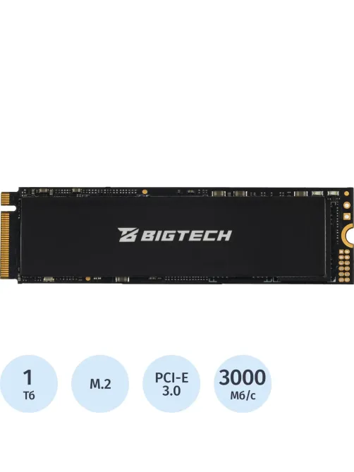 SSD накопитель BigTech M.2 PCIex4 gen3 1Tb, R/W 3200/2500Мб/с(BSDS1000M3M)