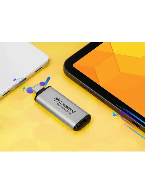 Портативный SSD Transcend ESD300 (TS512GESD300S) 512GB/USB 3.2/серебр