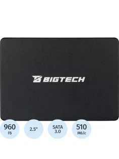 SSD накопитель BigTech 2.5, SATA, 960Gb, TLC, R/W 500/450Мб/с(BSDS960SM)