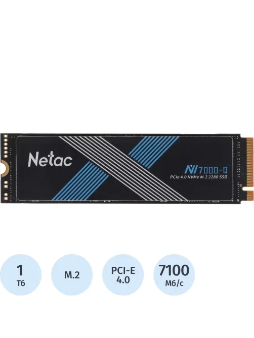 SSD накопитель Netac PCIe 4.0 x4 1TB NT01NV7000Q-1T0-E4X NV7000Q M.2 2280