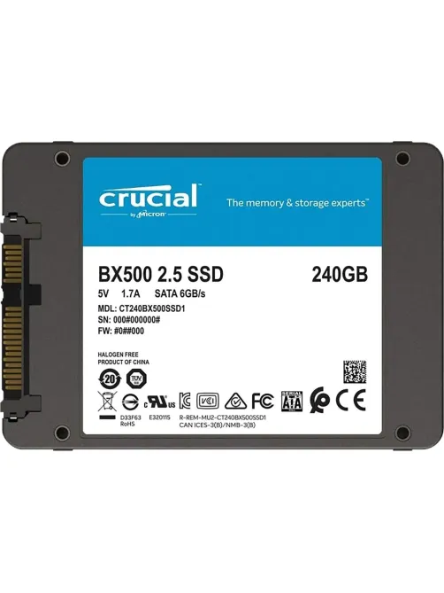SSD накопитель 240Gb Crucial (CT240BX500SSD1)