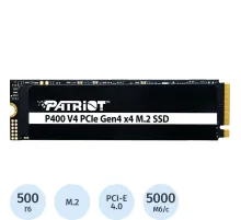 SSD накопитель Patriot P400 V4 500GB M.2 PCIe4.0x4(P400VP500GM28H)