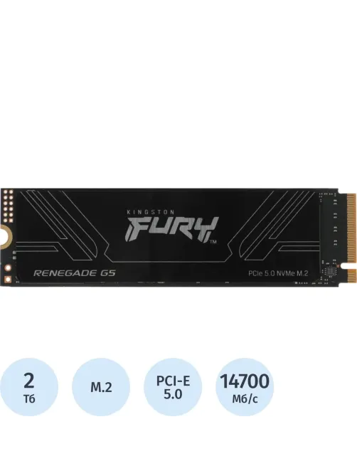 SSD накопитель Kingston PCIe 5.0 x4 2TB SFYR2S/2T0 Fury Renegade M.2 2280