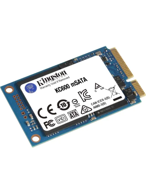 SSD накопитель Kingston KC600, 256GB, mSATA, SATA(SKC600MS/256G)