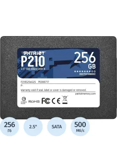 SSD накопитель Patriot P210 SATA III 256Gb 2.5(P210S256G25)