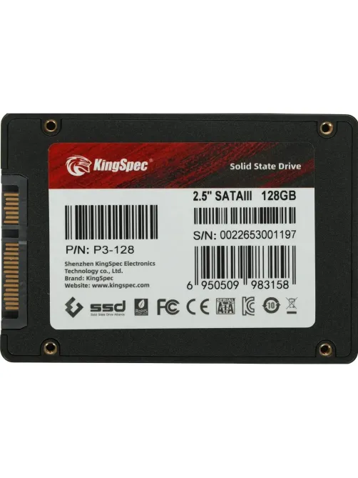 SSD накопитель Kingspec SATA-III 128GB P3-128 2.5