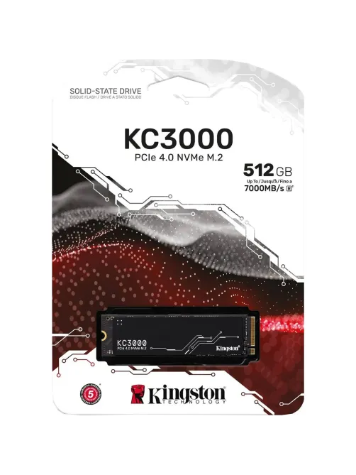 SSD накопитель Kingston KC3000 512ГБ, M.2 2280, PCI-E4.0 x4(SKC3000S/512G)