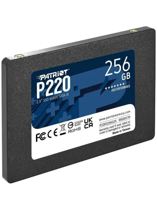 SSD накопитель PATRIOT P220 256Gb 2.5, SATA(P220S256G25)
